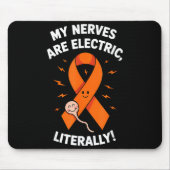 Multiple Sclerosis Awareness 2025 -orange Ribbon_ Mousepad (Vorne)