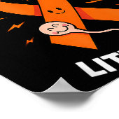 Multiple Sclerosis Awareness 2025 -orange Ribbon_  Poster (Ecke)