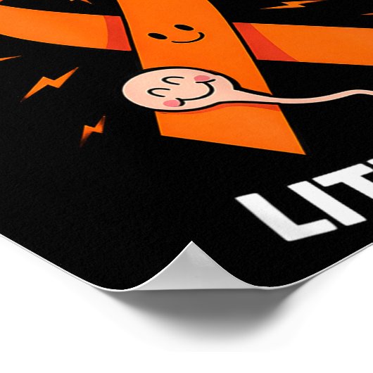 Multiple Sclerosis Awareness 2025 -orange Ribbon_ Poster (Ecke)