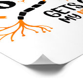 Multiple Sclerosis Awareness Gets On My Nerves Ora Poster (Ecke)