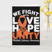 Multiple Sclerosis Awareness Ms Warrior Love Hope  Karte (Gelbe Blume)