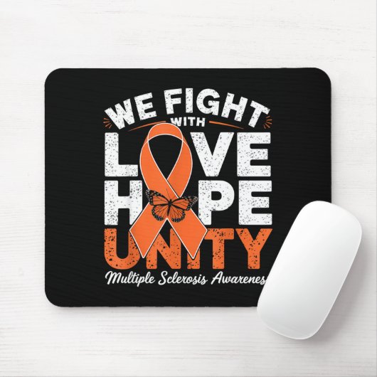 Multiple Sclerosis Awareness Ms Warrior Love Hope Mousepad (Mit Mouse)
