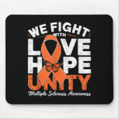 Multiple Sclerosis Awareness Ms Warrior Love Hope Mousepad (Vorne)