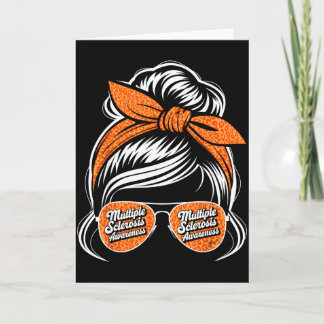 Multiple Sclerosis Awareness Ms Warrior Messy Hair Karte