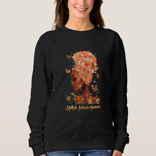 Multiple Sclerosis Awareness MS Woman Love Flower Sweatshirt (Vorderseite)