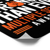 Multiple Sclerosis Awareness Together We Rise Oran Poster (Ecke)