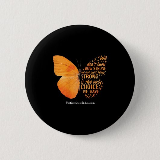 Multiple Sclerosis Awareness Women Mom Cute Butter Button (Vorderseite)