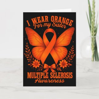 Multiple Sclerosis Ms Awareness I Wear Orange For Karte