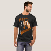 Multiple Sclerosis Orange Ribbon Men Women MS Awar T-Shirt (Vorne ganz)