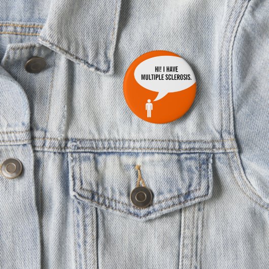 MULTIPLE SCLEROSIS-Sprechblase Button (Beispiel)