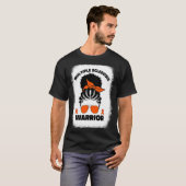 Multiple Sclerosis Warrior For Afro Black Women Ms T-Shirt (Vorne ganz)