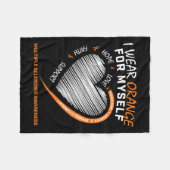 Multiple Sklerose Apparel Frauen Männer Bekannthei Fleecedecke (Vorderseite (Horizontal))