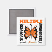 Multiple Sklerose Awareness Butterfly Magnet (Vorderseite/Rückseite)