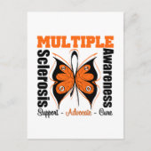 Multiple Sklerose Awareness Butterfly Postkarte (Vorderseite)