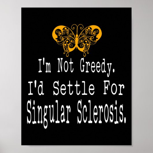 Multiple Sklerose Awareness Butterfly Support Gif Poster (Vorne)