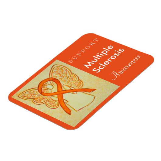 Multiple Sklerose Awareness Engel Custom Magnet (Linke Seite)