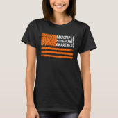 Multiple Sklerose Awareness MS Survivor Warrior T-Shirt (Vorderseite)