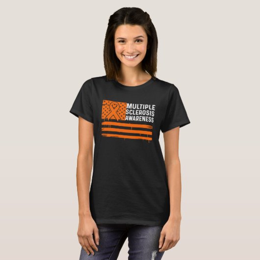 Multiple Sklerose Awareness MS Survivor Warrior T-Shirt (Vorne ganz)