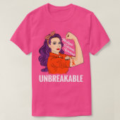 Multiple Sklerose Awareness MS Warrior Unbrechbar T-Shirt (Design vorne)