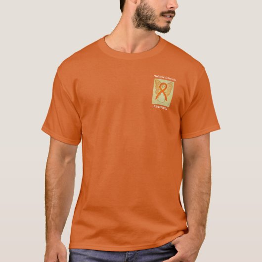 Multiple Sklerose Awareness Ribbon Angel TShirt (Vorderseite)