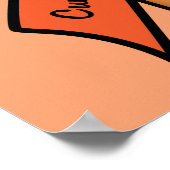 Multiple Sklerose Awareness Ribbon Candle of Hope Poster (Ecke)