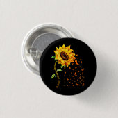 Multiple Sklerose Awareness Sunflower MS Awarenes Button (Vorne & Hinten)