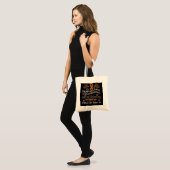 Multiple Sklerose Awareness Zitat Orange Ribbon Tragetasche (Vorderseite (Model))