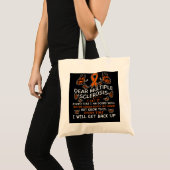 Multiple Sklerose Awareness Zitat Orange Ribbon Tragetasche (Vorderseite (Produkt))