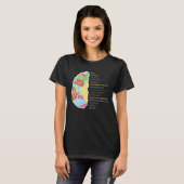 Multiple Sklerose Bewusstsein Funny Brain Support T-Shirt (Vorne ganz)