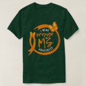 Multiple Sklerose Bewusstsein I MS Wear Orange T-Shirt (Design vorne)