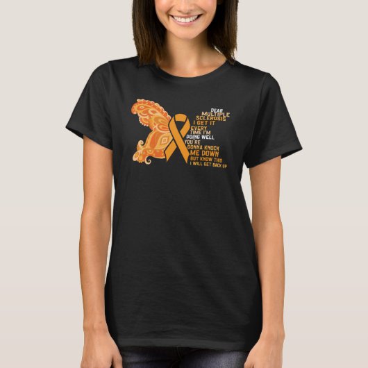 Multiple Sklerose-Bewusstsein MS Krieger Ich mache T-Shirt (Vorderseite)