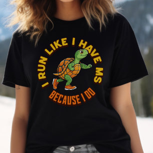 Multiple Sklerose Bewusstsein, MS Krieger, Läufer Tri-Blend Shirt