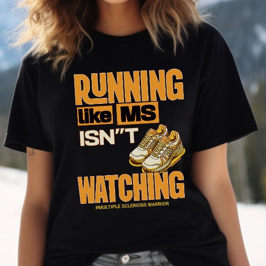 Multiple Sklerose Bewusstsein, MS Krieger, Läufer Tri-Blend Shirt