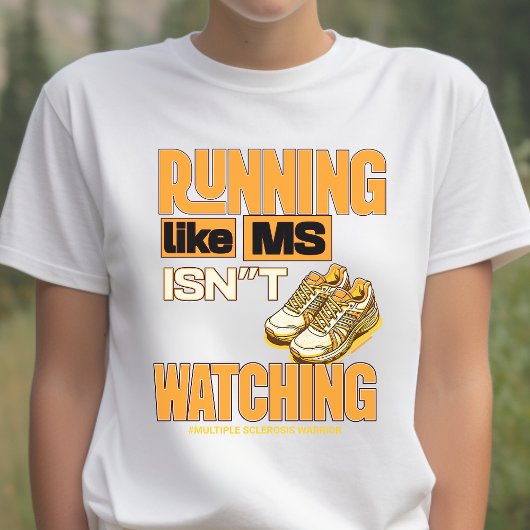 Multiple Sklerose Bewusstsein, MS Krieger, Läufer Tri-Blend Shirt