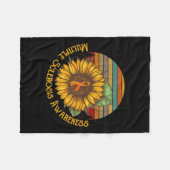 Multiple Sklerose Bewusstsein Sonnenblumen Frau Aw Fleecedecke (Vorderseite (Horizontal))