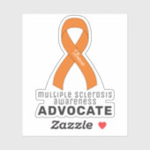 Multiple Sklerose Bewusstsein Vinyl Sticker (Blatt)