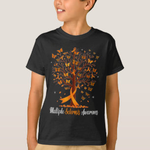 Multiple-Sklerose-Bewusstseins-Schmetterling orang T-Shirt