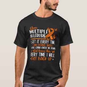 Multiple Sklerose Butterfly Ribbon World MS Day T-Shirt