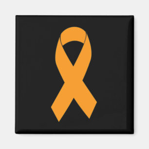 Multiple Sklerose drucken Frau Orange Ribbon Magnet