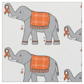 Multiple Sklerose Elefant of Awareness and Hope Stoff (Nahaufnahme)
