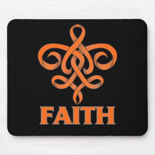 Multiple Sklerose Faith Lilie Ribbon Mousepad (Vorne)