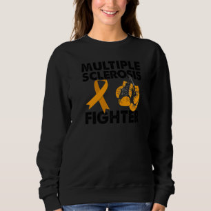 Multiple Sklerose Fighter Orange Boxing Handschuh Sweatshirt