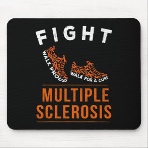 Multiple Sklerose Frau Awareness Warrior Ribbon 1 Mousepad