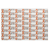 Multiple Sklerose: Gehen Orange für eine Heilung! Stoff (Fat Quarter (45,7 x 55,9 cm))