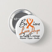 Multiple Sklerose Glaube Herzklopfen Button (Vorne & Hinten)