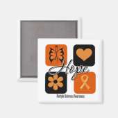 Multiple Sklerose Hope Liebe Inspiriere Bewusstsei Magnet (Vorderseite/Rückseite)