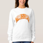 Multiple-Sklerose-Krieger-Geschenk, florale Varsit Sweatshirt (Vorderseite)