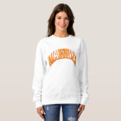 Multiple-Sklerose-Krieger-Geschenk, florale Varsit Sweatshirt (Vorne ganz)