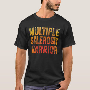 Multiple-Sklerose-Krieger Orange Männer Frauen MS T-Shirt