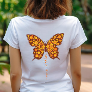 Multiple Sklerose Krieger-Shirt, orangefarbenes Ba Tri-Blend Shirt